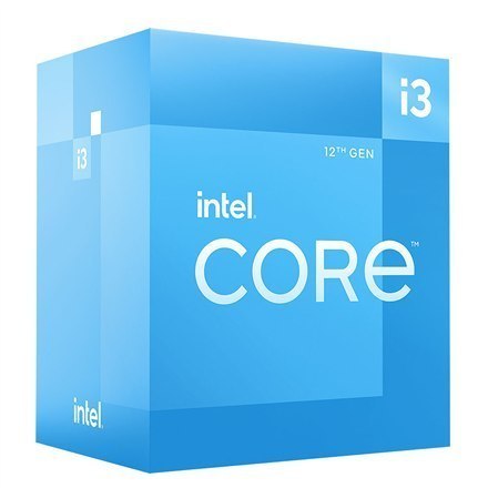 Intel i3-12100F, 3.30 GHz, FCLGA1700, Processor threads 8, Packing Retail, Processor cores 4, Component for Desktop Intel i3-12100F, 3.30 GHz, FCLGA1700, Processor threads 8, Packing Retail, Processor cores 4, Component for Desktop