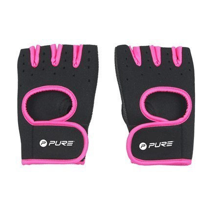 Pure2Improve Fitness Gloves Black/Pink, Neoprene Pure2Improve Fitness Gloves Black/Pink, Neoprene