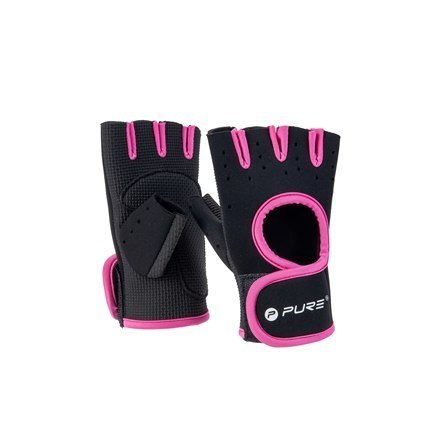 Pure2Improve Fitness Gloves Black/Pink, Neoprene Pure2Improve Fitness Gloves Black/Pink, Neoprene