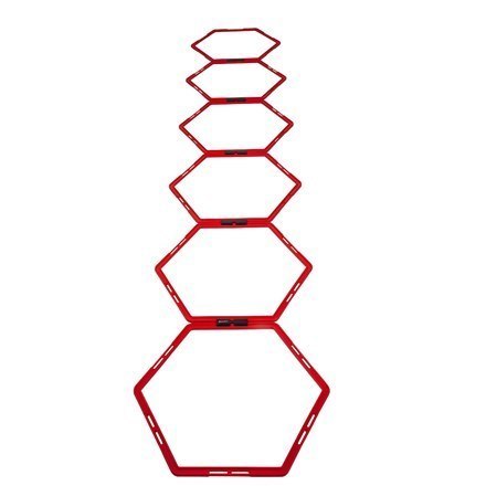 Pure2Improve Hexagon Agility Grid Red Pure2Improve Hexagon Agility Grid Red