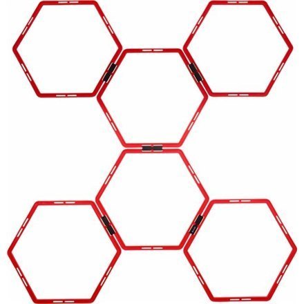 Pure2Improve Hexagon Agility Grid Red Pure2Improve Hexagon Agility Grid Red