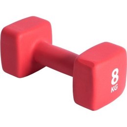 Pure2Improve P2I201450 Dumbbells, 1 pcs, 8 kg, Red, Neoprene