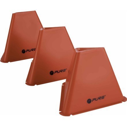 Pure2Improve Triangle Cones Set of 6 Red Pure2Improve Triangle Cones Set of 6 Red