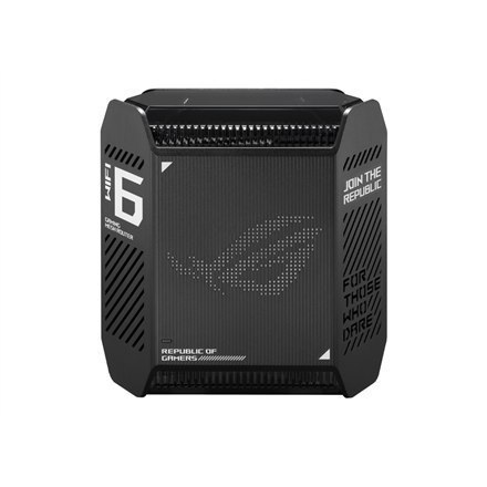 Asus Wifi 6 802.11ax Tri-band Gigabit Gaming Mesh Router GT6 ROG Rapture (1-Pack) 802.11ax, 10/100/1000 Mbit/s, Ethernet LAN (RJ Asus Wifi 6 802.11ax Tri-band Gigabit Gaming Mesh Router GT6 ROG Rapture (1-Pack) 802.11ax, 10/100/1000 Mbit/s, Ethernet LAN (RJ