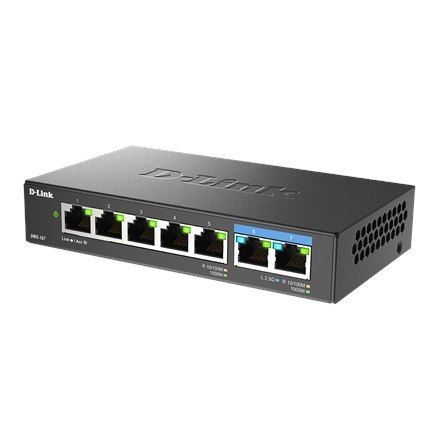 D-Link 7-Port Multi-Gigabit Unmanaged Switch DMS-107/E Unmanaged, Desktop D-Link 7-Port Multi-Gigabit Unmanaged Switch DMS-107/E Unmanaged, Desktop