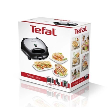 TEFAL Sandwitch Maker SW614831 700 W, Number of plates 3, Black/Stainless Steel TEFAL Sandwitch Maker SW614831 700 W, Number of plates 3, Black/Stainless Steel