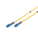 Digitus FO patch cord, duplex, LC to LC SM OS2 09/125 µ, 5 m Digitus FO patch cord, duplex, LC to LC SM OS2 09/125 µ, 5 m