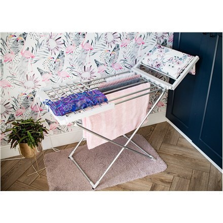 Elektryczna Suszarka Adler Foldable electric clothes drying rack AD 7821 220 W, Silver/White, IP22 Elektryczna Suszarka Adler Foldable electric clothes drying rack AD 7821 220 W, Silver/White, IP22