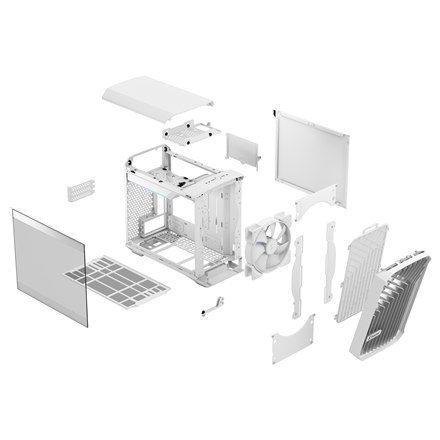 Fractal Design Torrent Nano RGB White TG clear tint Side window, White TG clear tint, Power supply included No Fractal Design Torrent Nano RGB White TG clear tint Side window, White TG clear tint, Power supply included No