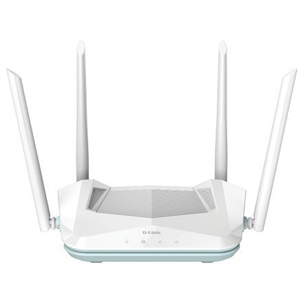 D-Link AX1500 Smart Router R15 802.11ax, 1200+300 Mbit/s, 10/100/1000 Mbit/s, Ethernet LAN (RJ-45) ports 3, Mesh Support Yes, D-Link AX1500 Smart Router R15 802.11ax, 1200+300 Mbit/s, 10/100/1000 Mbit/s, Ethernet LAN (RJ-45) ports 3, Mesh Support Yes,