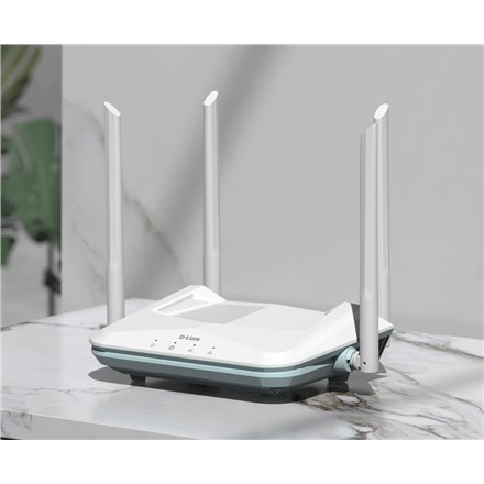 D-Link AX1500 Smart Router R15 802.11ax, 1200+300 Mbit/s, 10/100/1000 Mbit/s, Ethernet LAN (RJ-45) ports 3, Mesh Support Yes, D-Link AX1500 Smart Router R15 802.11ax, 1200+300 Mbit/s, 10/100/1000 Mbit/s, Ethernet LAN (RJ-45) ports 3, Mesh Support Yes,