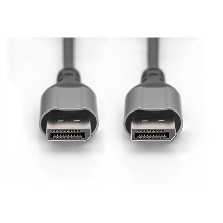 Digitus 8K DisplayPort Connection Cable DB-340105-010-S Black, DisplayPort to DisplayPort, 1 m Digitus 8K DisplayPort Connection Cable DB-340105-010-S Black, DisplayPort to DisplayPort, 1 m