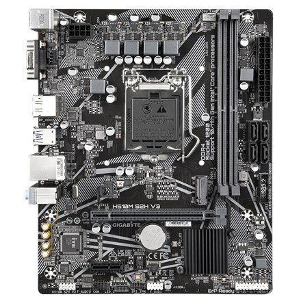Gigabyte H510M S2H V3 1.0 M/B Processor family Intel, Processor socket LGA1200, DDR4 DIMM, Memory slots 2, Supported hard disk Gigabyte H510M S2H V3 1.0 M/B Processor family Intel, Processor socket LGA1200, DDR4 DIMM, Memory slots 2, Supported hard disk
