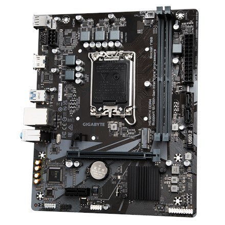 Gigabyte H610M K DDR4 1.0 M/B Processor family Intel, Processor socket LGA1700, DDR4 DIMM, Memory slots 2, Supported hard disk Gigabyte H610M K DDR4 1.0 M/B Processor family Intel, Processor socket LGA1700, DDR4 DIMM, Memory slots 2, Supported hard disk