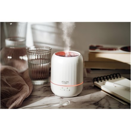 Adler Ultrasonic aroma diffuser 3in1 AD 7968 Ultrasonic, Suitable for rooms up to 25 m², White Adler Ultrasonic aroma diffuser 3in1 AD 7968 Ultrasonic, Suitable for rooms up to 25 m², White