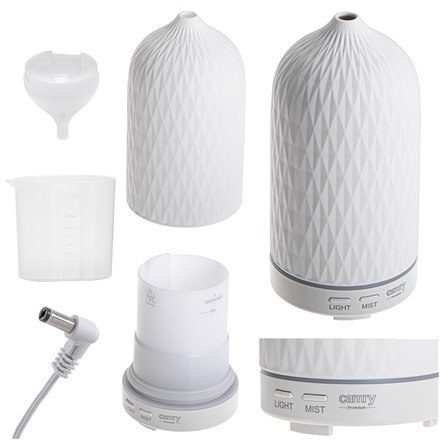 Camry Ultrasonic aroma diffuser 3in1 CR 7970 Ultrasonic, Suitable for rooms up to 25 m², White Camry Ultrasonic aroma diffuser 3in1 CR 7970 Ultrasonic, Suitable for rooms up to 25 m², White
