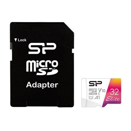 Silicon Power microSDHC UHS-I Memory Card Elite 32 GB, microSDHC/SDXC, Flash memory class 10 Silicon Power microSDHC UHS-I Memory Card Elite 32 GB, microSDHC/SDXC, Flash memory class 10