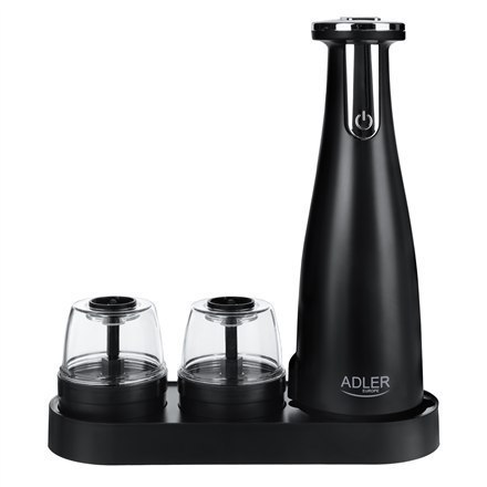Adler Electric Salt and pepper grinder AD 4449b 7 W, Housing material ABS plastic, Lithium, Matte Black Adler Electric Salt and pepper grinder AD 4449b 7 W, Housing material ABS plastic, Lithium, Matte Black