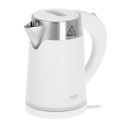 Adler Kettle AD 1372 Electric, 800 W, 0.6 L, Plastic/Stainless steel, 360° rotational base, White Adler Kettle AD 1372 Electric, 800 W, 0.6 L, Plastic/Stainless steel, 360° rotational base, White