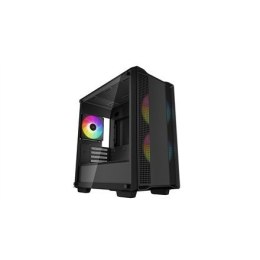Deepcool Micro-ATX CASE CC360 Black, Mini-ITX / Micro-ATX, 4, Power supply included No, 1x USB3.0, 1x USB2.0, 1x Audio, ABS+SPCC