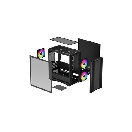 Deepcool Micro-ATX CASE CC360 Black, Mini-ITX / Micro-ATX, 4, Power supply included No, 1x USB3.0, 1x USB2.0, 1x Audio, ABS+SPCC Deepcool Micro-ATX CASE CC360 Black, Mini-ITX / Micro-ATX, 4, Power supply included No, 1x USB3.0, 1x USB2.0, 1x Audio, ABS+SPCC