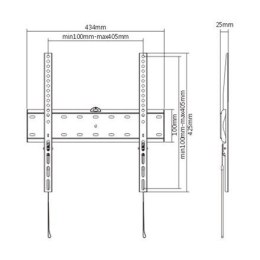 Gembird TV wall mount (fixed) 	WM-55F-02 32-55 