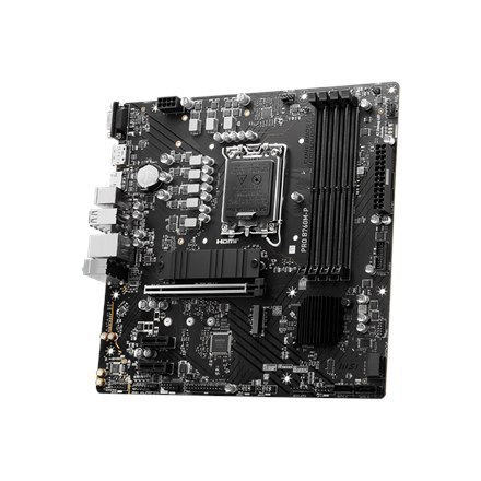 MSI PRO B760M-P Processor family Intel, Processor socket LGA1700, DDR5 DIMM, Memory slots 4, Supported hard disk drive interfac MSI PRO B760M-P Processor family Intel, Processor socket LGA1700, DDR5 DIMM, Memory slots 4, Supported hard disk drive interfac