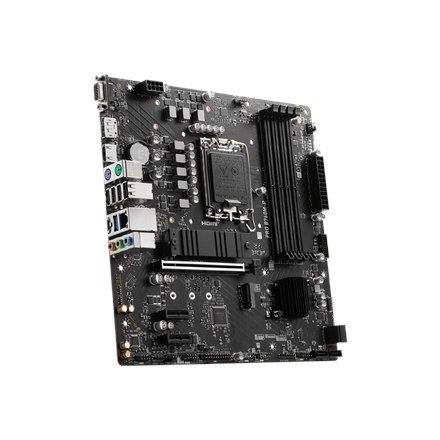 MSI PRO B760M-P Processor family Intel, Processor socket LGA1700, DDR5 DIMM, Memory slots 4, Supported hard disk drive interfac MSI PRO B760M-P Processor family Intel, Processor socket LGA1700, DDR5 DIMM, Memory slots 4, Supported hard disk drive interfac