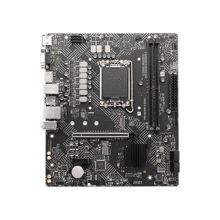 MSI PRO H610M-G DDR4 Processor family Intel, Processor socket LGA1700, DDR4 DIMM, Memory slots 2, Supported hard disk drive int MSI PRO H610M-G DDR4 Processor family Intel, Processor socket LGA1700, DDR4 DIMM, Memory slots 2, Supported hard disk drive int