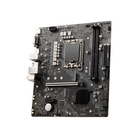 MSI PRO H610M-G DDR4 Processor family Intel, Processor socket LGA1700, DDR4 DIMM, Memory slots 2, Supported hard disk drive int MSI PRO H610M-G DDR4 Processor family Intel, Processor socket LGA1700, DDR4 DIMM, Memory slots 2, Supported hard disk drive int