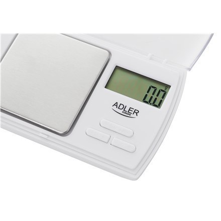 Adler Precision scale AD 3161 Maximum weight (capacity) 0.5 kg, Accuracy 0.01 g, White Adler Precision scale AD 3161 Maximum weight (capacity) 0.5 kg, Accuracy 0.01 g, White