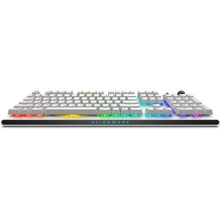 Dell Alienware Tri-Mode AW920K Wireless Gaming Keyboard, RGB LED light, US, Wireless, Lunar Light, Bluetooth, Numeric keypad, CH Dell Alienware Tri-Mode AW920K Wireless Gaming Keyboard, RGB LED light, US, Wireless, Lunar Light, Bluetooth, Numeric keypad, CH