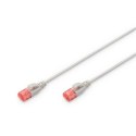 Digitus CAT 6 U-UTP Slim patch cord Patch cord, Modular RJ45 (8/8) plug, 2 m, Grey Digitus CAT 6 U-UTP Slim patch cord Patch cord, Modular RJ45 (8/8) plug, 2 m, Grey