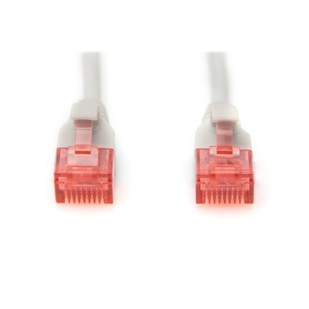 Digitus CAT 6 U-UTP Slim patch cord Patch cord, Modular RJ45 (8/8) plug, 2 m, Grey Digitus CAT 6 U-UTP Slim patch cord Patch cord, Modular RJ45 (8/8) plug, 2 m, Grey