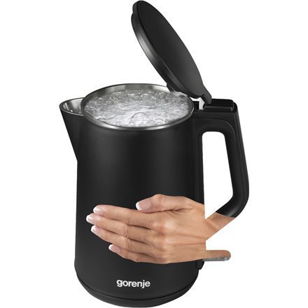 Gorenje Kettle K15DWBK Electric, 2200 W, 1.5 L, Stainless steel, 360° rotational base, Black Gorenje Kettle K15DWBK Electric, 2200 W, 1.5 L, Stainless steel, 360° rotational base, Black