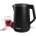 Gorenje Kettle K15DWBK Electric, 2200 W, 1.5 L, Stainless steel, 360° rotational base, Black Gorenje Kettle K15DWBK Electric, 2200 W, 1.5 L, Stainless steel, 360° rotational base, Black