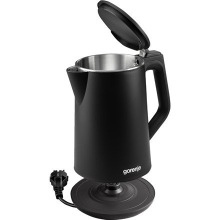 Gorenje Kettle K15DWBK Electric, 2200 W, 1.5 L, Stainless steel, 360° rotational base, Black Gorenje Kettle K15DWBK Electric, 2200 W, 1.5 L, Stainless steel, 360° rotational base, Black