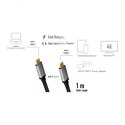 Logilink USB 3.2 Gen 2 cable, C/M to C/M, 4K/60Hz, PD,alu CUA0107 1 m, USB-C male, USB-C male
