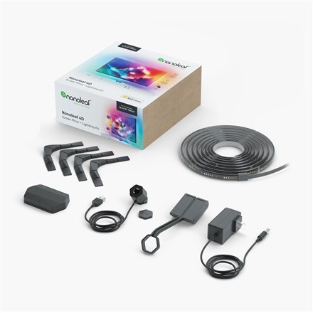 Nanoleaf 4D TV Screen Mirror + Light Strips Kit (for TV & Monitor up to 65'') Nanoleaf 4D TV Screen Mirror + Light Strips Kit (for TV & Monitor up to 65'')