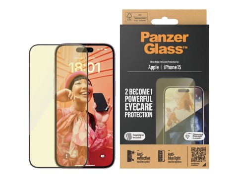 PanzerGlass Eyecare Screen Protection iPhone 2023 6.1 | Ultra-Wide Fit w. EasyAligner PanzerGlass Eyecare Screen Protection iPhone 2023 6.1 | Ultra-Wide Fit w. EasyAligner