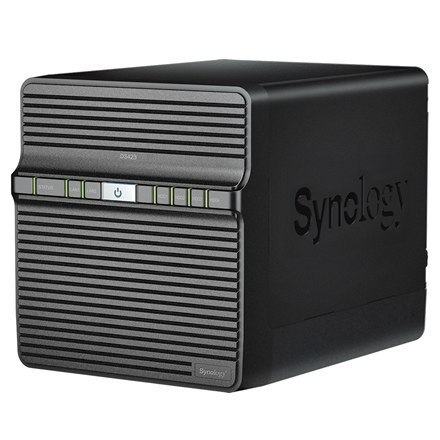 Synology Tower NAS DS423 up to 4 HDD/SSD, Realtek, RTD1619B, Processor frequency 1.7 GHz, 2 GB, DDR4, 2x1GbE, 2xUSB 3.2 Gen 1 Synology Tower NAS DS423 up to 4 HDD/SSD, Realtek, RTD1619B, Processor frequency 1.7 GHz, 2 GB, DDR4, 2x1GbE, 2xUSB 3.2 Gen 1