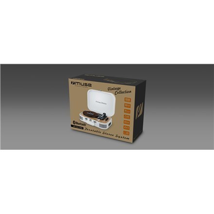 Muse Turntable Stereo System MT-201WW Turntable Stereo System USB port AUX in Muse Turntable Stereo System MT-201WW Turntable Stereo System USB port AUX in