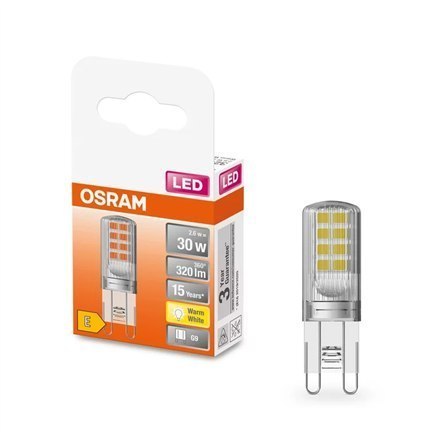 Osram Parathom Clear capsule LED 30 non-dim 2,6W/827 G9 bulb Osram Parathom Clear capsule LED G9 2.6 W Warm White Osram Parathom Clear capsule LED 30 non-dim 2,6W/827 G9 bulb Osram Parathom Clear capsule LED G9 2.6 W Warm White