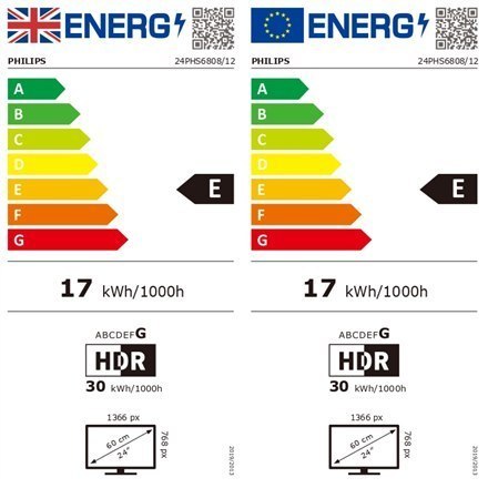 Philips 24PHS6808/12 24" (60 cm) Smart TV HD Wi-Fi DVB-T/T2/T2-HD/C/S/S2