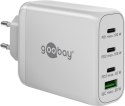 Goobay 65556 USB-C PD Multiport Quick Charger (100 W), White Goobay Goobay 65556 USB-C PD Multiport Quick Charger (100 W), White Goobay