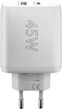 Goobay | Ładowarka USB-C PD Podwójna Szybka (45 W) | 65412 | N/A Goobay | Ładowarka USB-C PD Podwójna Szybka (45 W) | 65412 | N/A