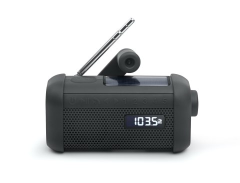 Muse Portable Solar Radio with Crank & Flashlight Muse Muse Portable Solar Radio with Crank & Flashlight Muse