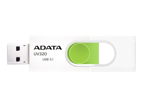 ADATA Pamięć USB UV320 128GB 3.2 Gen1 Biało-Zielona ADATA Pamięć USB UV320 128GB 3.2 Gen1 Biało-Zielona