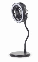 Gembird | TA-WPC10-LEDFAN-01 Wentylator biurkowy z lampą i ładowarką bezprzewodową | N/A | Telefon lub tablet z wbudowanym ładow Gembird | TA-WPC10-LEDFAN-01 Wentylator biurkowy z lampą i ładowarką bezprzewodową | N/A | Telefon lub tablet z wbudowanym ładow