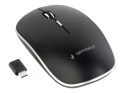 Gemy | Cicha Bezprzewodowa Mysz Optyczna | MUSW-4BSC-01 | USB-C | Czarny Gemy | Cicha Bezprzewodowa Mysz Optyczna | MUSW-4BSC-01 | USB-C | Czarny